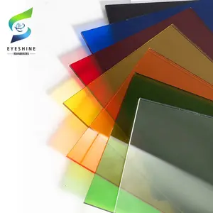 Eyeshine white/balck/red/green/blue/opal flat heat resistant 1.22x1.83m 10mm glass plastic for decoration material