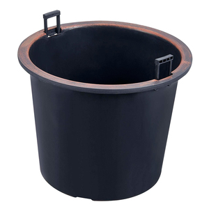 Jardinières rondes hautes en plastique décoratives modernes pour l'extérieur - Product Image 6