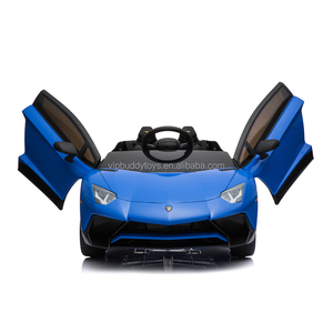 Voiture électrique pour enfants à la mode, <span class=keywords><strong>Lamborghini</strong></span> sous licence, 2 places, sur batterie, populaire, roues en plastique réelles avec 4 roues, pour bébés - Product Image 3