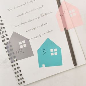 Adorables blocs-notes transparents imperméables personnalisés sur le thème de la maison, notes adhésives colorées pour la rentrée scolaire - Product Image 4