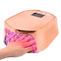 Lampe à ongles sans fil 96W à réflexion miroir, lampe UV rechargeable 5200mAh, lampe LED pour le séchage des ongles avec 4 réglages de minuterie