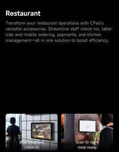 SUNMI CPad, Punto de Venta con Pago <span class=keywords><strong>Sin</strong></span> <span class=keywords><strong>Contacto</strong></span>, Montaje en Pared, Registro de Entrada y Salida, Portátil, Ligero, para Mostrador - Product Image 2