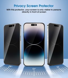 Para <span class=keywords><strong>iPhone</strong></span> Anti Privacy Glass Screen Protector para <span class=keywords><strong>iPhone</strong></span> 16 15 14 <span class=keywords><strong>13</strong></span> <span class=keywords><strong>Pro</strong></span> Max Privacy Phone Protector de pantalla de vidrio templado - Product Image 3