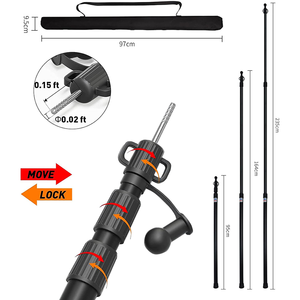 <span class=keywords><strong>Pali</strong></span> per Tenda Leggeri e Regolabili, Asta Telescopica in Alluminio per <span class=keywords><strong>Campeggio</strong></span> e Tende da Sole - Product Image 2