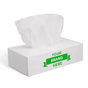 FSC 2 ply White Bamboo Box Facial Tissue Paper