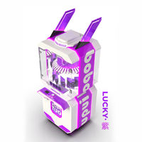 Machine à prix Popoliququ tendance à oreilles de lapin, commerciale, à monnayeur, avec plateau tournant et pince de préhension, direct usine, pour parc d'attractions