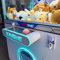 Machine à griffes d'arcade en métal à rendement élevé avec accepteur de billets et de pièces, garantie 1 an pour les entreprises de divertissement