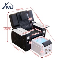 Station de manucure de salon de luxe Bain de pieds Massage Nail Spa Chaise de pédicure