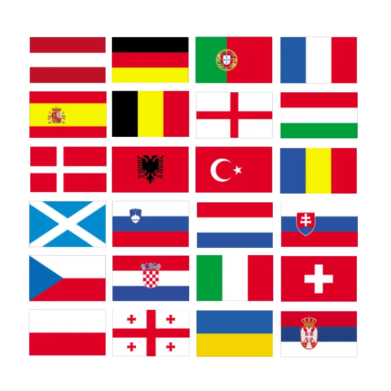 Aozhan Wholesale2024ポリエステルプリント3x5フィートの世界ヨーロッパ選手権国の国旗ドイツ国旗