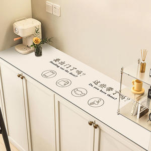 แผ่นรองโต๊ะทรงสี่เหลี่ยมผืนผ้าแบบกันลื่น กันน้ำมัน กันฝุ่น ใช้ซ้ำได้ ซักล้างได้ สำหรับตู้ข้างเตียง ตู้วางทีวี ฝาครอบป้องกัน - Product Image 2