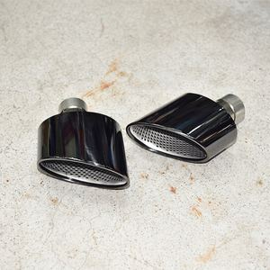 Puntas de escape cuádruples ovaladas grandes de acero inoxidable 304 para Audi A3 A4 A5 A6 A7, estilo RS, reemplazo de tubo de escape, mejora del sistema de escape - Product Image 5