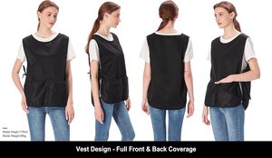 เสื้อคลุมช่างทำผมแบบสั่งทำ ผ้าโพลีเอสเตอร์ สีดำ แบบยูนิเซ็กซ์ เสื้อกั๊กผู้หญิง ไซส์พลัส ผ้ากันเปื้อนสองด้าน สำหรับร้านเสริมสวยและร้านตัดผม - Product Image 2