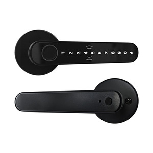 Yuefeng Maishi <b>Smart</b> Door <b>Lock</b> Fingerprint Handle <b>Lock</b> Semi Automatic One Pinch Open With Password 35-50mm Door Thickness - Product Image 1