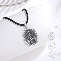 Collier médaille catholique Merryshine Punk Statues Vierge Marie plaqué or Religiosos Joyeria Catolica avec chaîne à maillons