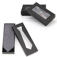Boîte d'emballage cadeau personnalisée pour cravates, nœuds papillon, colliers et bijoux pour hommes, avec gaufrage et doublure en éponge, pour mariages et fêtes