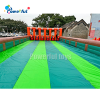 Jeu de course de chevaux gonflable Pony Hopper Race Track Group Game, jeu de course de chevaux gonflable Derby Hop