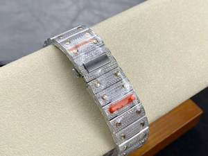 Montre mécanique automatique de luxe personnalisée avec logo pour hommes, bracelet en acier Moissanite, étanche, sportive et tendance - Product Image 6