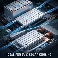 OCOCOO OC-S19J-pro Plaque Froide en Aluminium à Micro-Canaux 11 Ports Double Connecteur pour Refroidissement Liquide de Serveurs IA, Lasers Médicaux, et Appareils Électriques