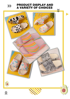 DROPSHIPPING Chaussons d'intérieur en EVA respirants, antidérapants, légers, ultra-doux, à plateforme épaisse, imprimés, style été