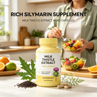 Capsules d'extrait de chardon-Marie en vrac sous marque privée OEM – Formule personnalisée, certifiées GMP, complément alimentaire à base de plantes – Direct Usine