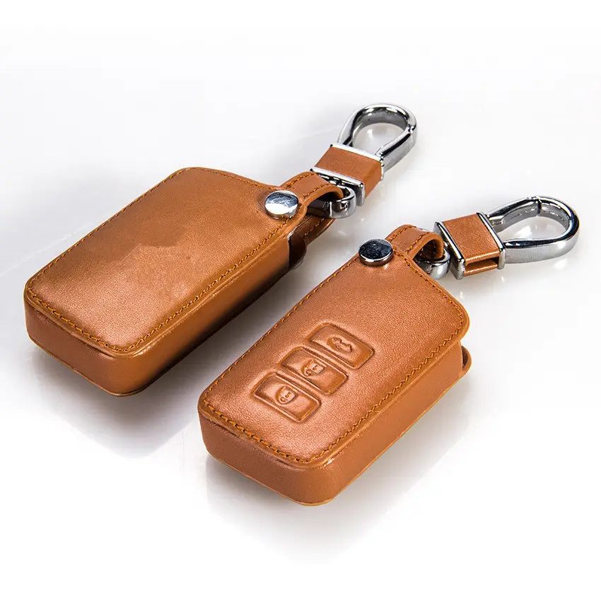 High quality OEM design real leather car key case