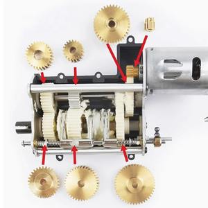 Juego de engranajes de transmisión de caja de cambios de metal para camión Tamiya 1/14 RC. Piezas de mejora, alta resistencia, ajuste de precisión, funcionamiento suave, ruido <span class=keywords><strong>Re</strong></span> - Product Image 5