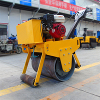 Nouvelle machine de compactage de rouleaux de route de conception compacteur de rouleau de route de haute qualité marchant derrière le double en acier pour la comaction d'asphalte