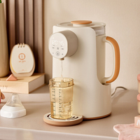 Appareils pour bébés Distributeur d'eau instantané portable pour biberon Chauffe-biberon Soins pour bébés Lait en poudre Verre Bouilloire électrique et bouilloire à eau chaude