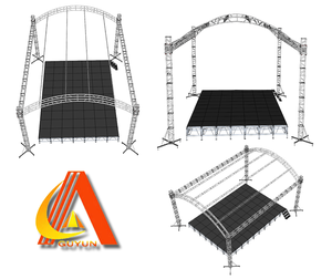 Palco Mobile per Matrimoni all'Aperto di Alta Qualità, Best-seller, Durevole, con Sfondo e Struttura Truss - Product Image 2