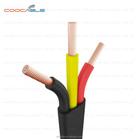 Cable de bomba sumergible eléctrica, redondo, plano, 2.5MM2