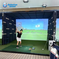 Équipement de divertissement sportif d'intérieur RaiseFun, simulateur de golf, prix d'usine pour les petites entreprises, centre de jeux, bureau, famille