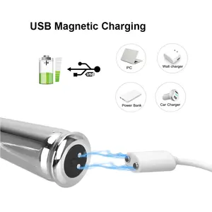 Neuer Edelstahl-<span class=keywords><strong>Dildo</strong></span> Metall-Analplug Prostata-Massagegerät mit Multifrequenz-Vibration Vibrierender Edelstahl-Vibrator - Product Image 4