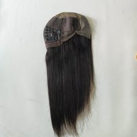 Peluca Médica con Frente de Encaje 10*6HD para Mujeres con Pérdida de Cabello, Silicona Antideslizante con Tramas en la Parte Posterior, Cabello Humano 100% Natural