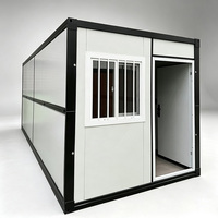 Casa Contenedor Prefabricada Multifuncional de 10 pies/20 pies, Desmontable, Impermeable, Resistente a la Humedad, Habitación Contenedor Temporal