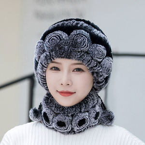 Women's Winter <b>Hat</b> <b>Scarf</b> Set DSX Brand Solid Pattern 58-60CM Head Circumference Stylish Warm Casual Outdoor Use - Product Image 6