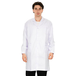 OEM personalizzato Unisex manica lunga medico ospedaliero indossare uniformi camici bianchi da lavoro abiti da laboratorio - Product Image 2