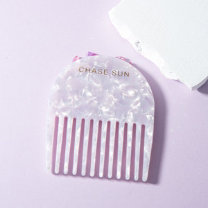 BSCI Factory's Fashionable <strong>Butterfly</strong> Shaped Acetate <strong>Comb</strong> with Mirror Comfortable Portable Daily Style for Home Use - Product Image 4