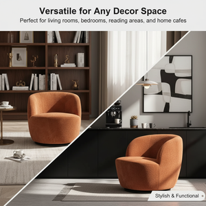 <span class=keywords><strong>Fauteuil</strong></span> d'appoint moderne nordique en tissu rembourré, <span class=keywords><strong>fauteuil</strong></span> barillet pour petit espace, idéal pour salon et mobilier d'hôtel - Product Image 5