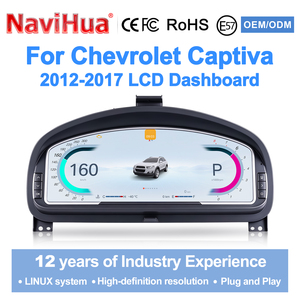 แผงหน้าปัดดิจิตอล LCD ระบบ Linux รองรับ CarPlay สำหรับ Chevrolet Captiva ปี 2012-2017 - Product Image 1