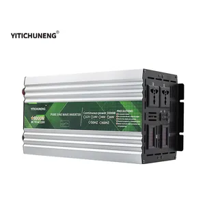 Reiner sinus-Wellen-Wechselrichter DC 12 V/24 V zu AC 220 V 6000 W Spannungs-Transformator Stromwechselrichter Autos Solarwechselrichter Converte