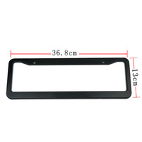 Australie 36*13cm noir logo personnalisé cadre de plaque d'immatriculation en aluminium couvercle de protection de plaque d'immatriculation