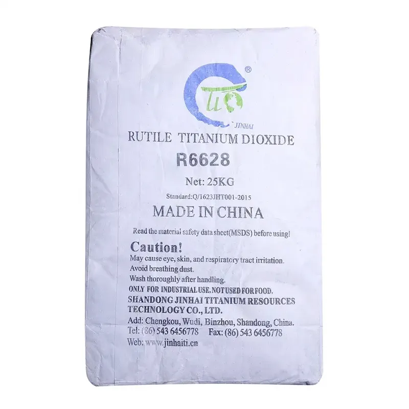 백색 안료 페인트 분말 Anatase Rutile TiO2 R6628 고품질 13463-67-7 코팅 페인트 용 이산화 티타늄 CAS 13463-67-7