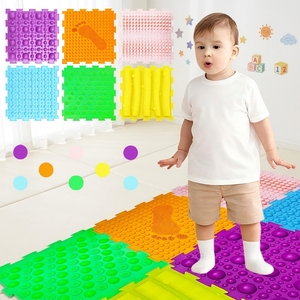 Floor Mats 6PCS Silicone Textured Children Training Equipment Matching Game Sensory Discs Silicone Pad - Product Image 3