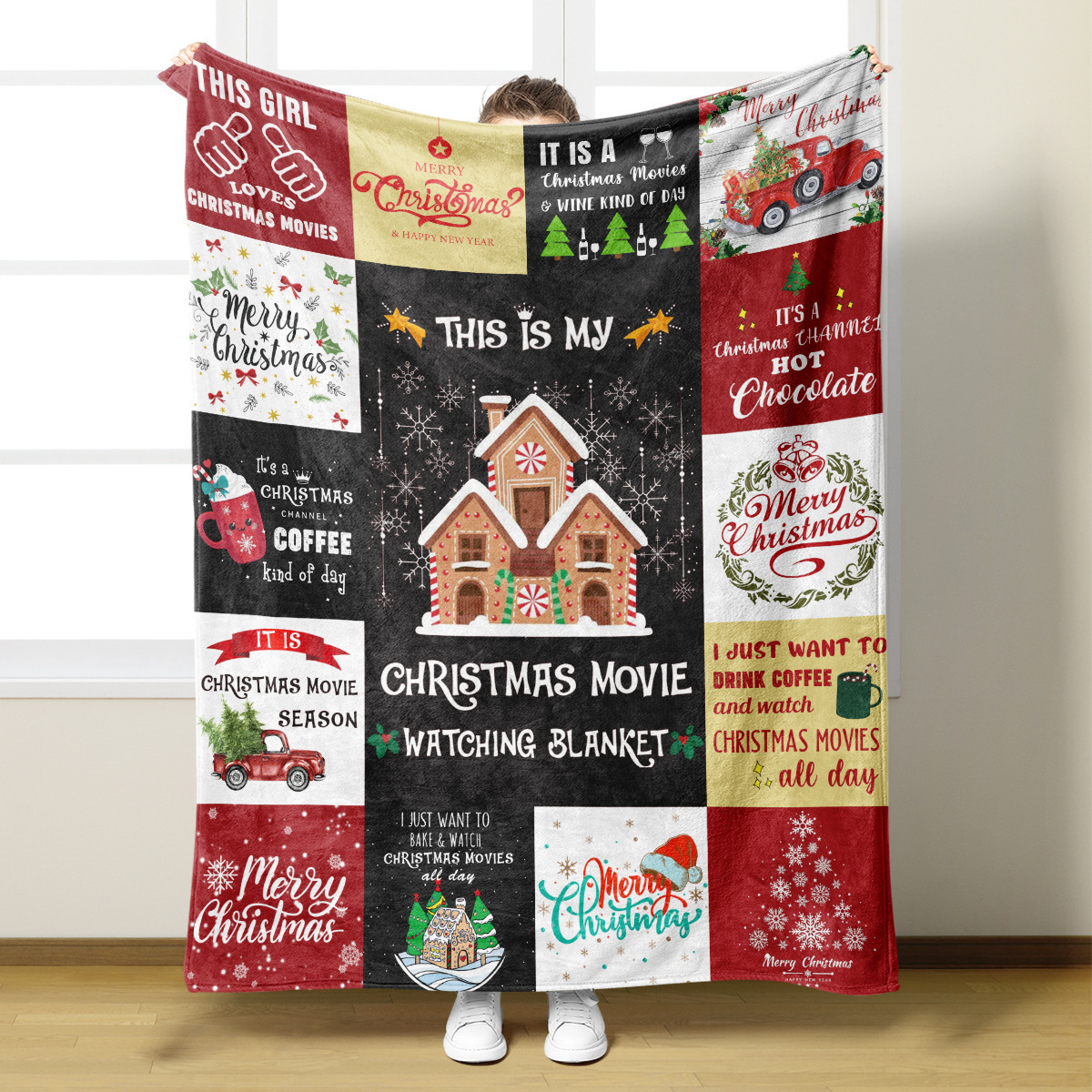 Custom Print Full Size Fleece Bed Blanket #S8077