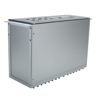 Boîtier de serveur 4U en aluminium ODM/OEM, châssis d'amplificateur électronique, boîtier de stockage à profondeur réduite, couleur argent, personnalisable