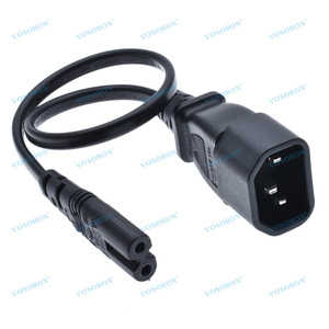 IEC 320 C14 3pin nam cắm để hình 8 C7 2pin nữ Power Adapter Cable IEC C13 để C8 trao đổi dây 0.3m/0.6m/1m/2M 2.5A - Product Image 2