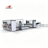 Machine à plier le papier électrique automatique Oray pour carton ondulé avec dispositif de comptage et d'empilage intégré, faible consommation d'énergie