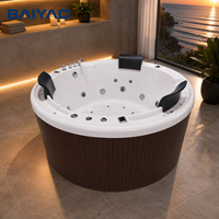 Bain à remous extérieur moderne pour 4 personnes, confort ultime, avec 60 jets, en acrylique et fibre de verre, contrôlable par ordinateur