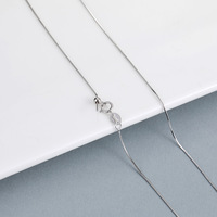 Venta al por mayor joyería fina S925 cadena de eslabones de plata DIY Cadena de joyería aguja Universal bola ajustable collar accesorios de joyería