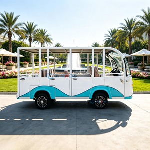 Blue‑white Color 11‑seat Electric Sightseeing Bus Customizable Size And Color Scenic Themed Tour Bus Enclosed Sightseeing Tour - Product Image 2